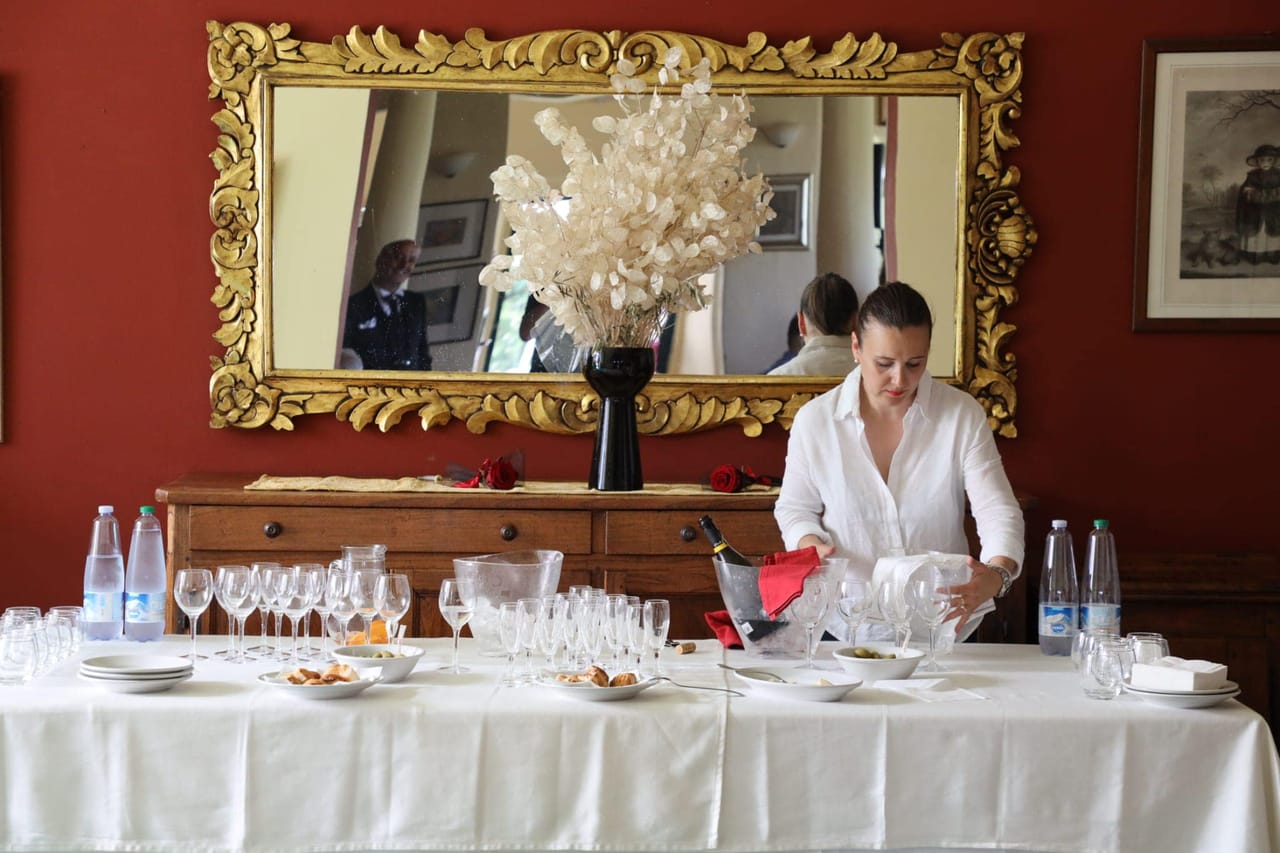 Reception and entrance of Lucechiara restaurant